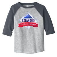 I Stand With Folds Of Honor Toddler Fine Jersey T-Shirt