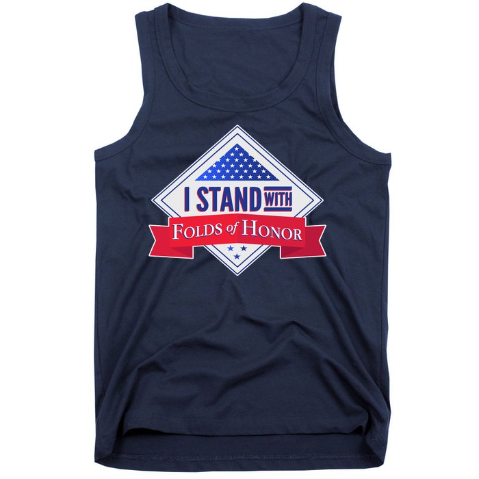 I Stand With Folds Of Honor Tank Top