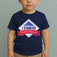 I Stand With Folds Of Honor Toddler T-Shirt