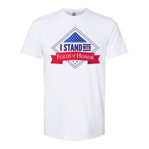 I Stand With Folds Of Honor Softstyle CVC T-Shirt