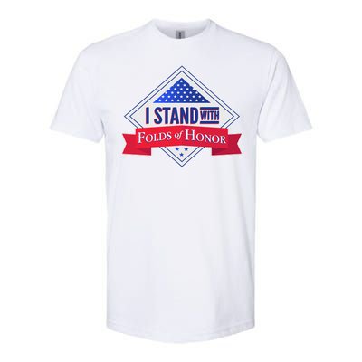 I Stand With Folds Of Honor Softstyle® CVC T-Shirt