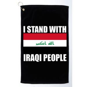 I Stand With Iraqi People Platinum Collection Golf Towel