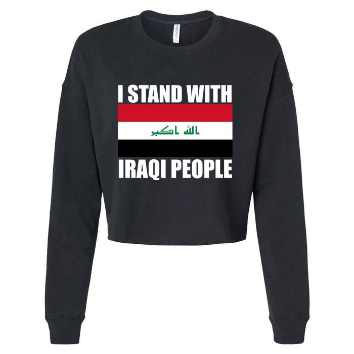 I Stand With Iraqi People Cropped Pullover Crew