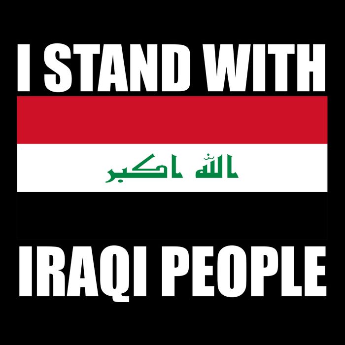I Stand With Iraqi People Cropped Pullover Crew