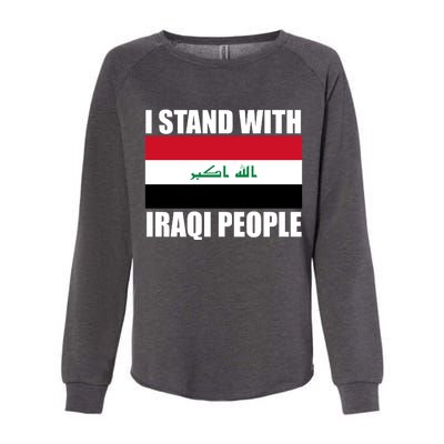 I Stand With Iraqi People Womens California Wash Sweatshirt