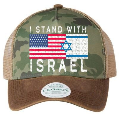 I stand With Israel Fag Vintage Legacy Tie Dye Trucker Hat