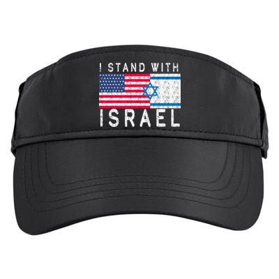 I stand With Israel Fag Vintage Adult Drive Performance Visor