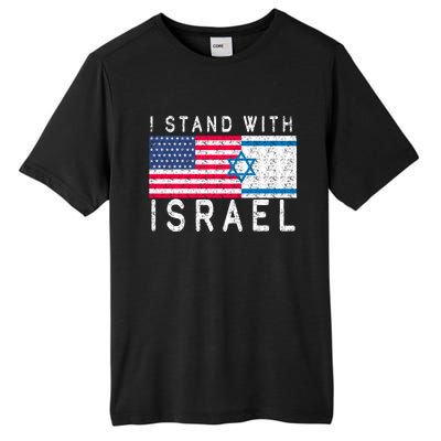 I stand With Israel Fag Vintage Tall Fusion ChromaSoft Performance T-Shirt