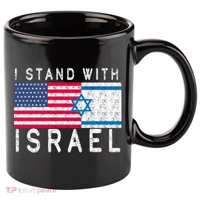 I stand With Israel Fag Vintage 11oz C Handle Ceramic Mug