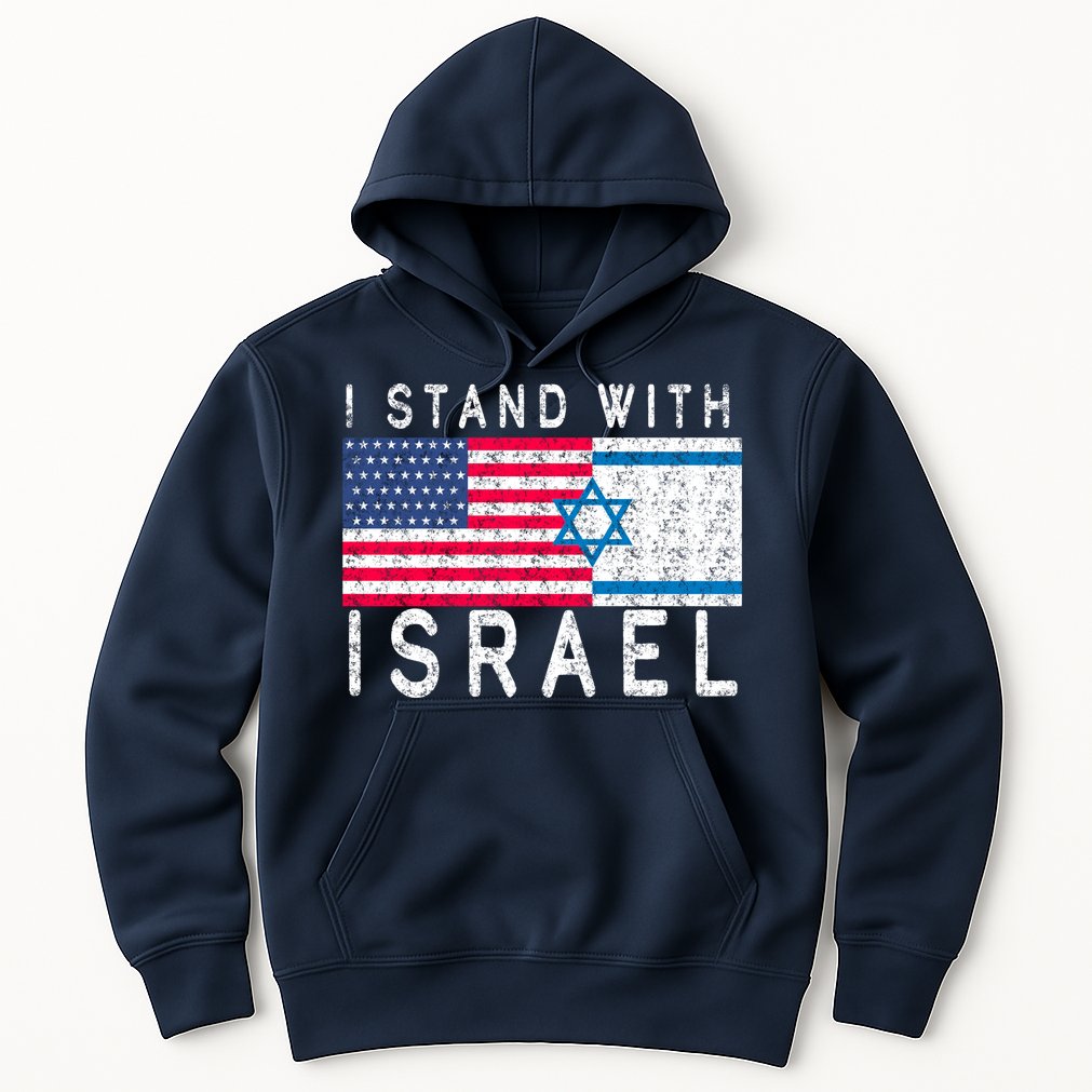 I stand With Israel Fag Vintage Hoodie