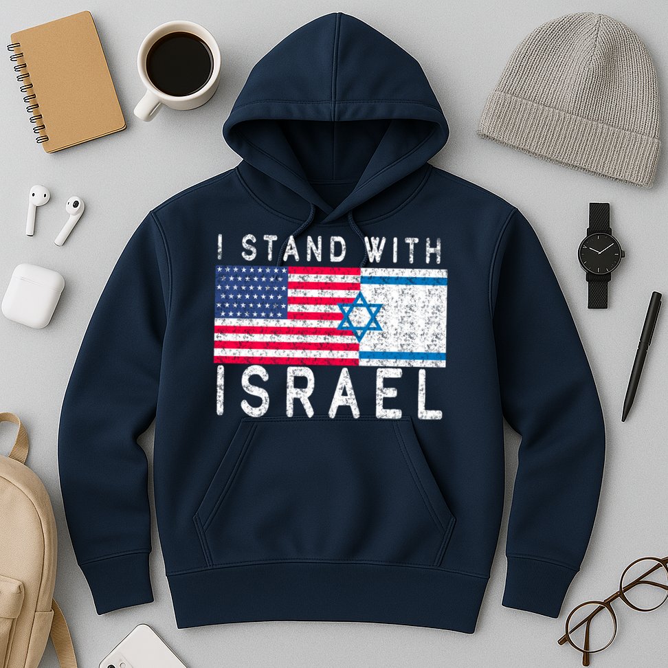I stand With Israel Fag Vintage Hoodie