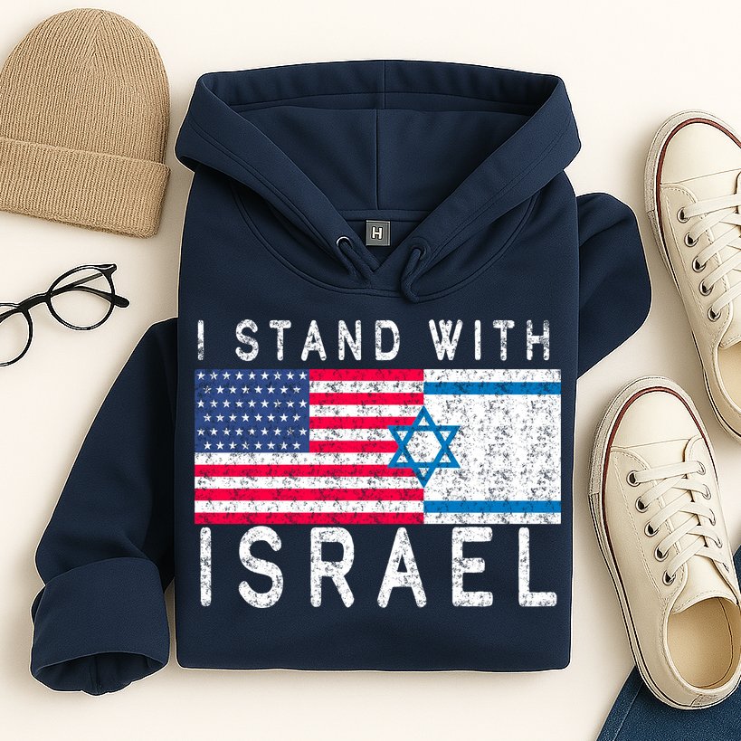 I stand With Israel Fag Vintage Hoodie