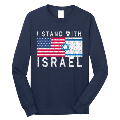 I stand With Israel Fag Vintage Long Sleeve Shirt