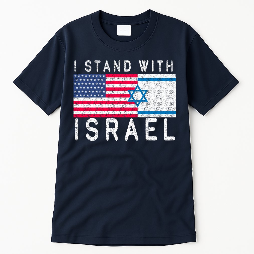 I stand With Israel Fag Vintage Tall T-Shirt