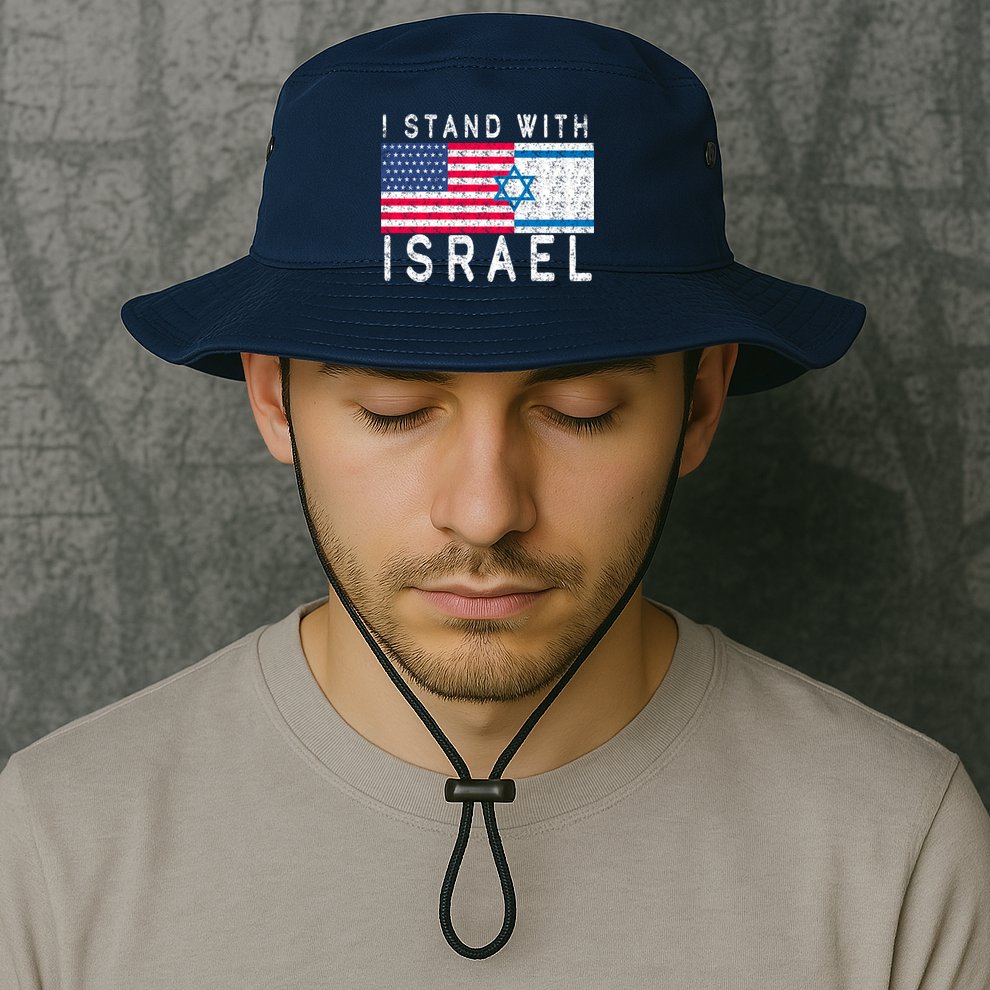 I stand With Israel Fag Vintage Bucket Hat