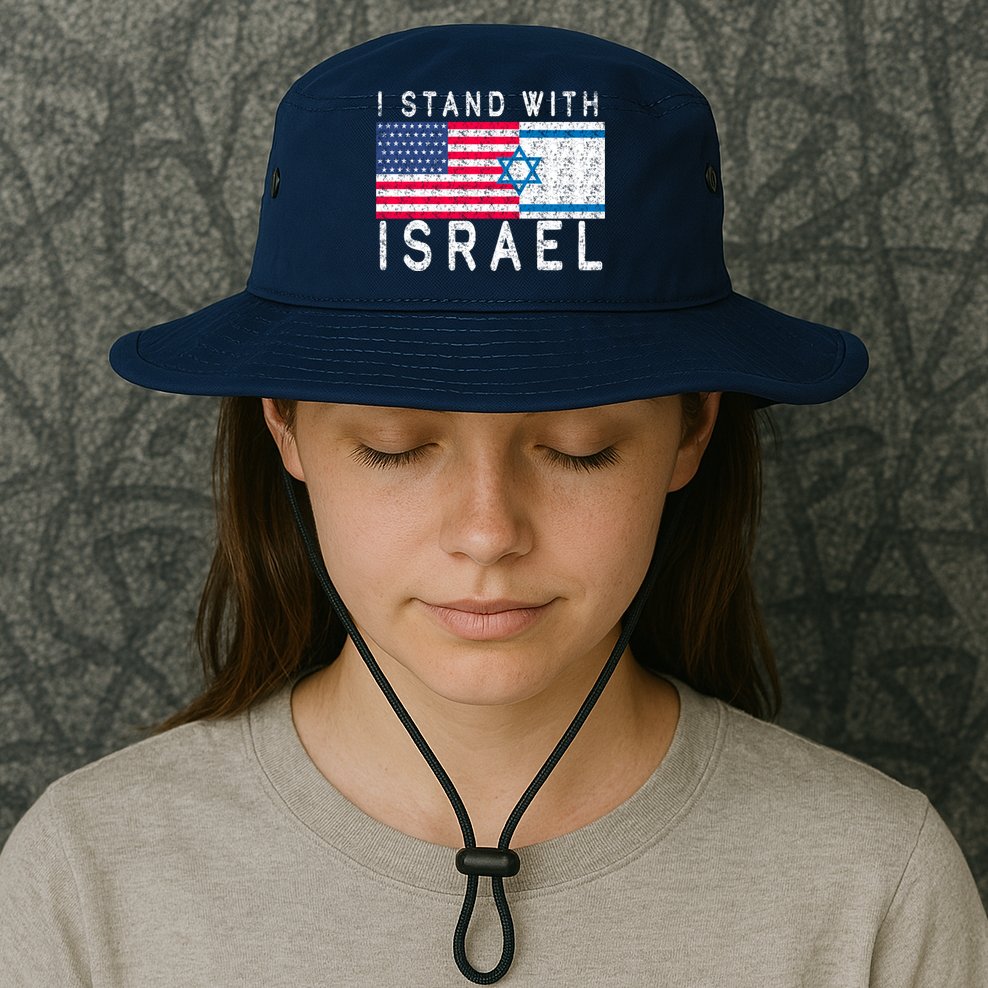 I stand With Israel Fag Vintage Bucket Hat