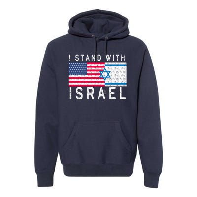 I stand With Israel Fag Vintage Premium Hoodie