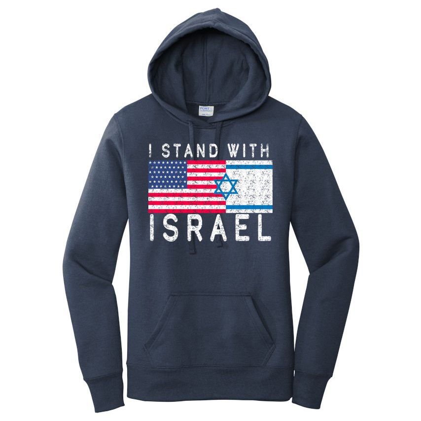 I stand With Israel Fag Vintage Women's Pullover Hoodie