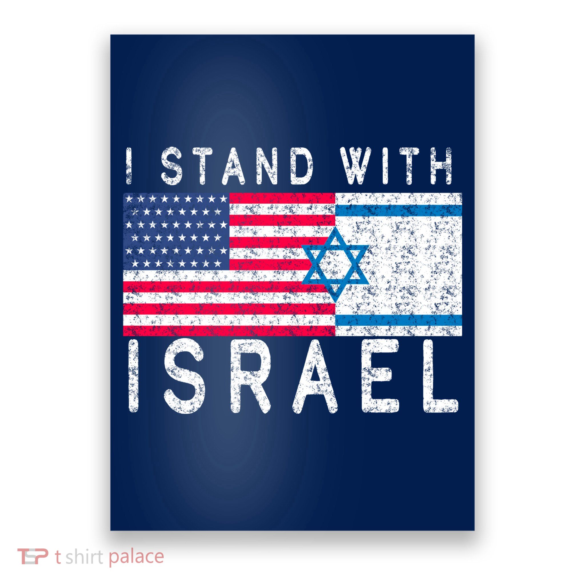 I stand With Israel Fag Vintage Poster