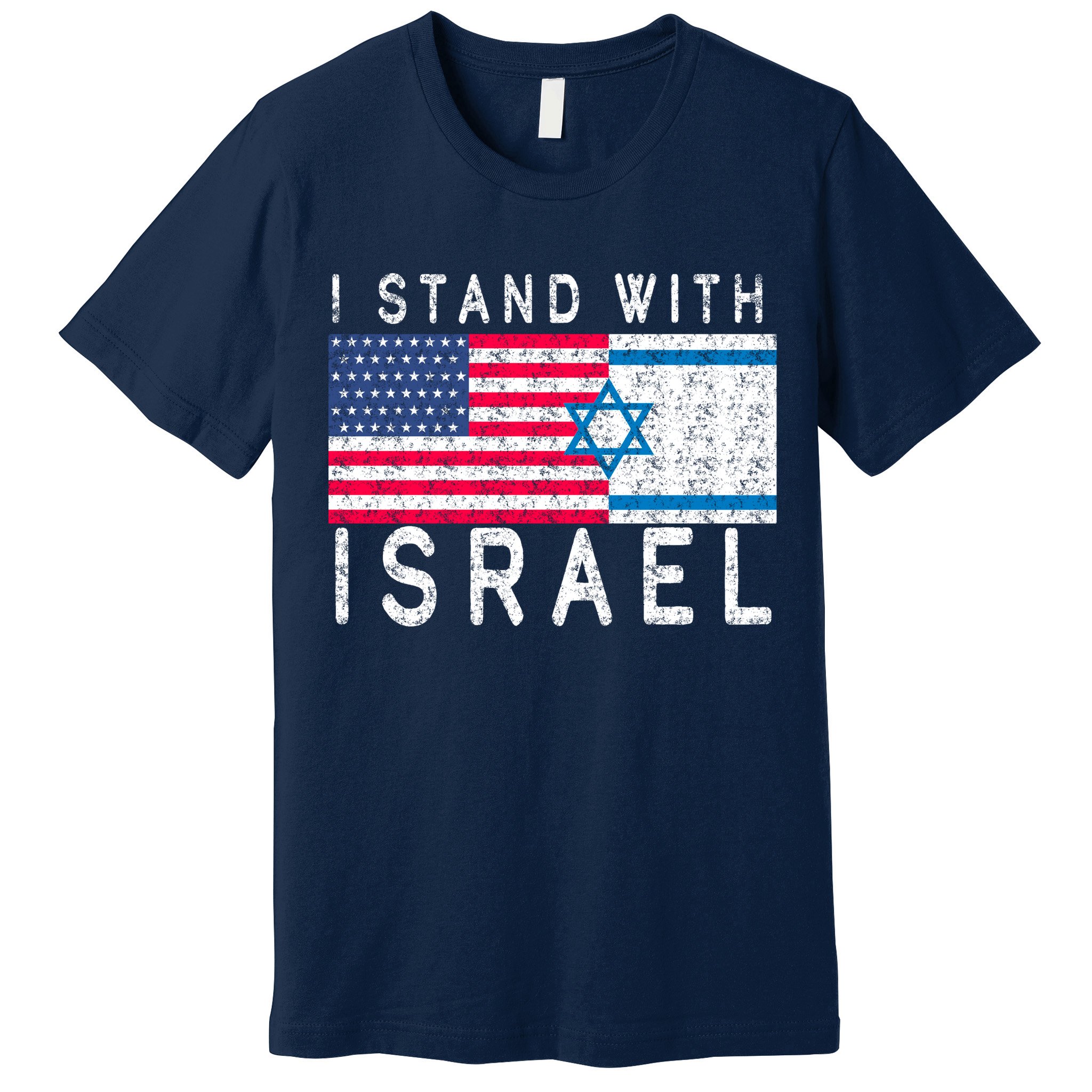 I stand With Israel Fag Vintage Premium T-Shirt