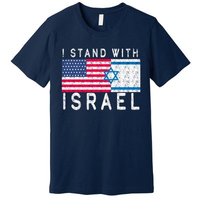 I stand With Israel Fag Vintage Premium T-Shirt