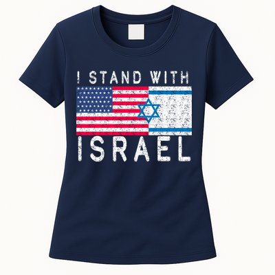 I stand With Israel Fag Vintage Womens T-Shirt
