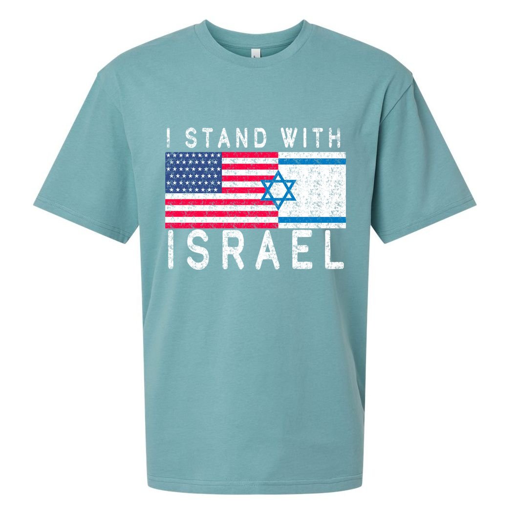 I stand With Israel Fag Vintage Sueded Cloud Jersey T-Shirt