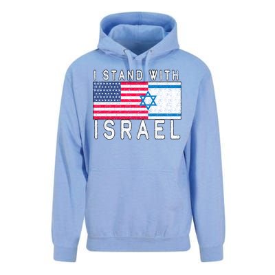 I stand With Israel Fag Vintage Unisex Surf Hoodie