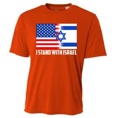 I Stand With Israel USA Flags United Together Cooling Performance Crew T-Shirt