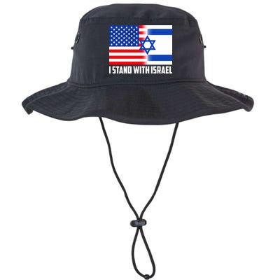 I Stand With Israel USA Flags United Together Bucket Hat