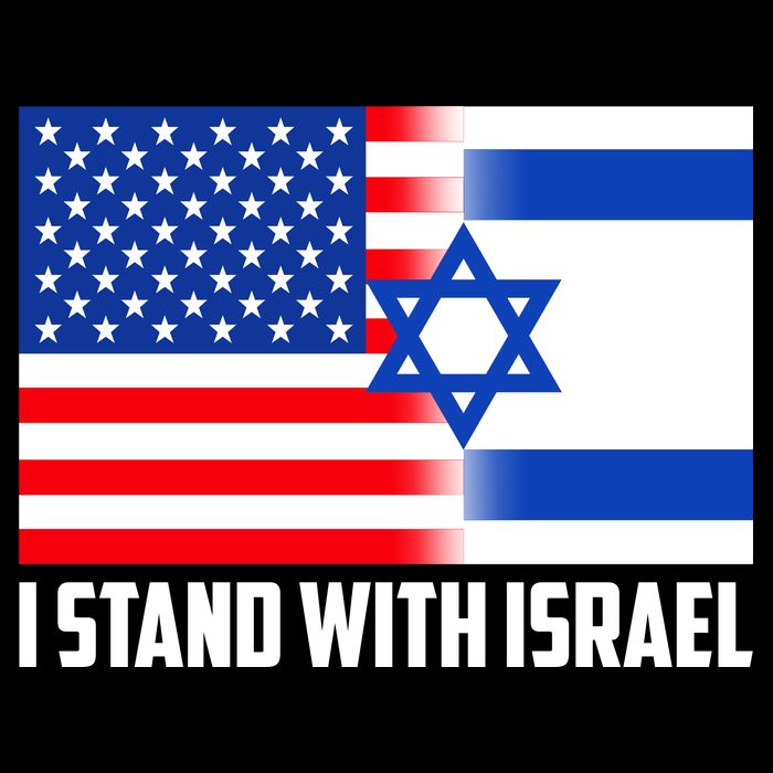I Stand With Israel USA Flags United Together Drawstring Bag