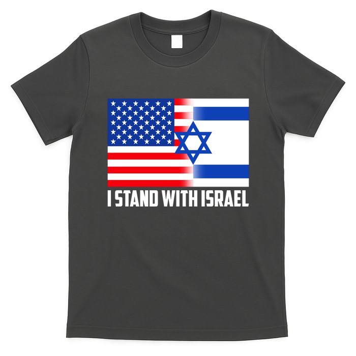 I Stand With Israel USA Flags United Together T-Shirt