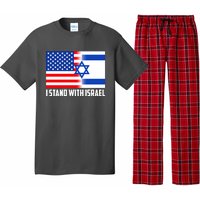 I Stand With Israel USA Flags United Together Pajama Set