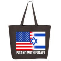 I Stand With Israel USA Flags United Together 25L Jumbo Tote