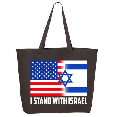 I Stand With Israel USA Flags United Together 25L Jumbo Tote