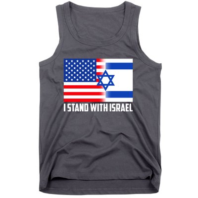 I Stand With Israel USA Flags United Together Tank Top