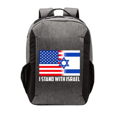 I Stand With Israel USA Flags United Together Vector Backpack