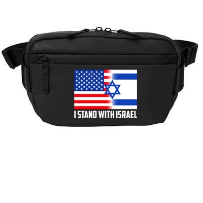 I Stand With Israel USA Flags United Together Crossbody Pack