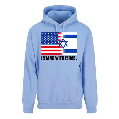 I Stand With Israel USA Flags United Together Unisex Surf Hoodie