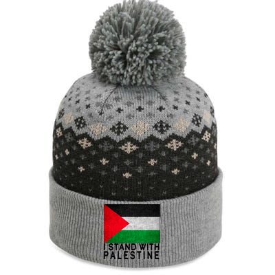 I Stand With Palestine Supporters Free Gaza Jerusalem Mosque The Baniff Cuffed Pom Beanie