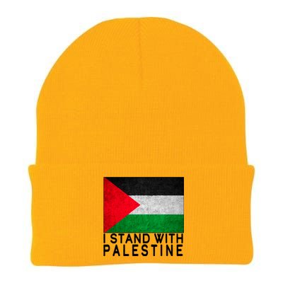 I Stand With Palestine Supporters Free Gaza Jerusalem Mosque Knit Cap Winter Beanie