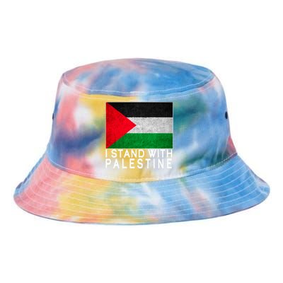 I Stand With Palestine Supporters Free Gaza Jerusalem Mosque Tie Dye Newport Bucket Hat