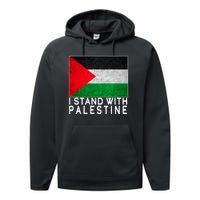 I Stand With Palestine Supporters Free Gaza Jerusalem Mosque Performance Fleece Hoodie