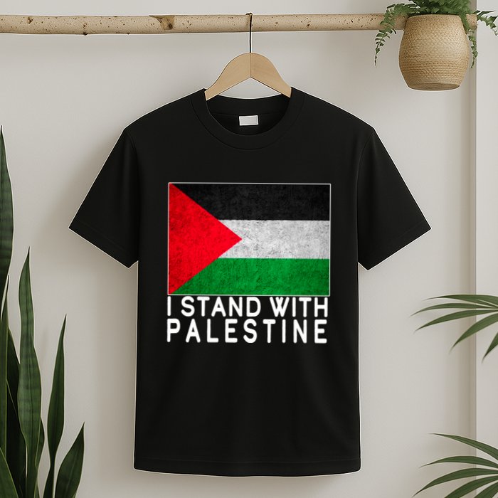 I Stand With Palestine Supporters Free Gaza Jerusalem Mosque T-Shirt