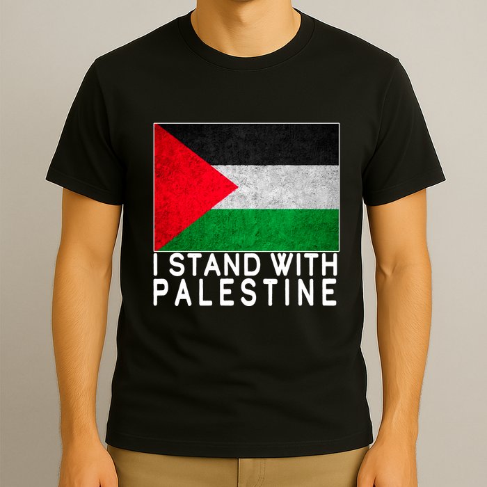 I Stand With Palestine Supporters Free Gaza Jerusalem Mosque T-Shirt