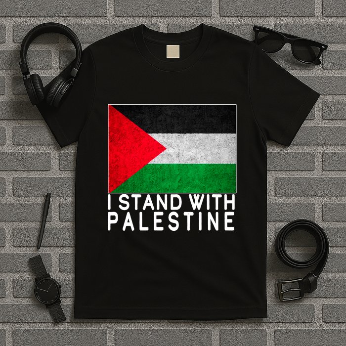I Stand With Palestine Supporters Free Gaza Jerusalem Mosque T-Shirt