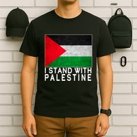 I Stand With Palestine Supporters Free Gaza Jerusalem Mosque T-Shirt