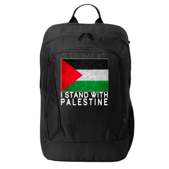 I Stand With Palestine Supporters Free Gaza Jerusalem Mosque City Backpack