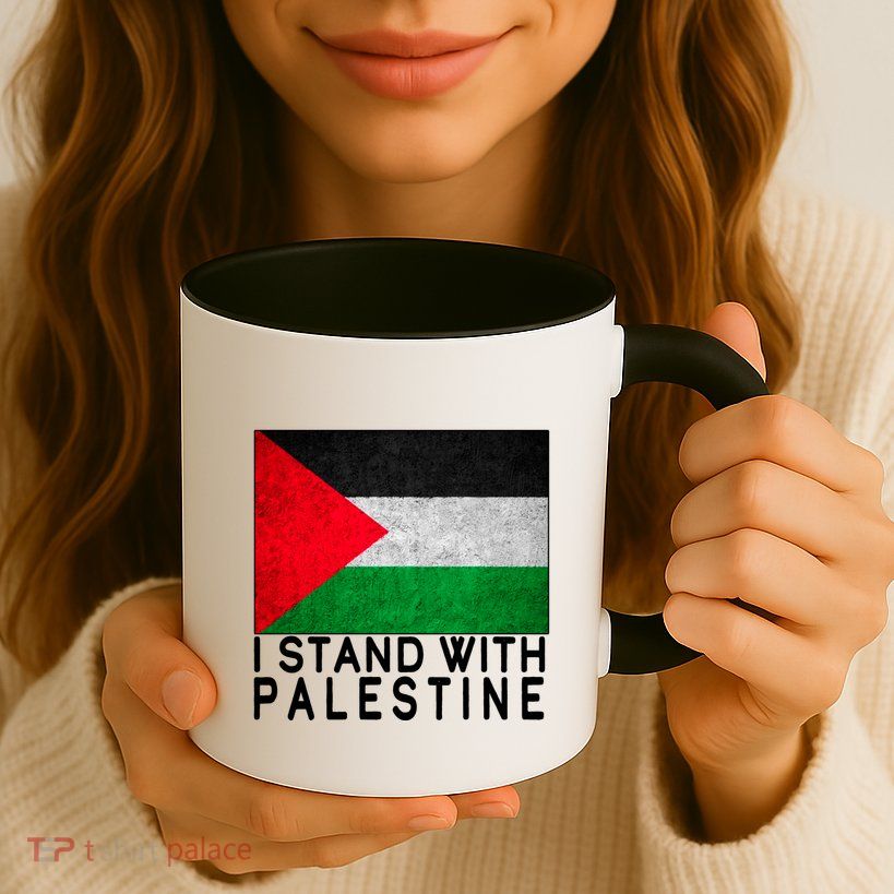I Stand With Palestine Supporters Free Gaza Jerusalem Mosque Mug