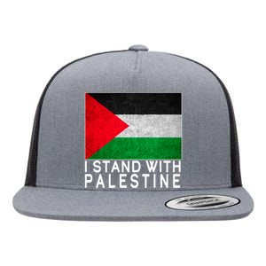 I Stand With Palestine Supporters Free Gaza Jerusalem Mosque Flat Bill Trucker Hat